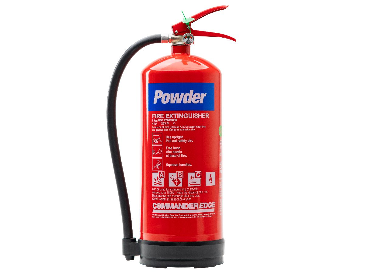 Image of the CommanderEDGE 6kg Powder Fire Extinguisher piece