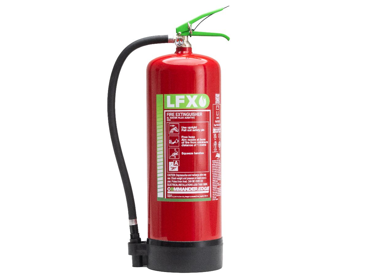 Image of the CommanderEDGE 9ltr LFX Lithium-Ion Battery Fire Extinguisher piece