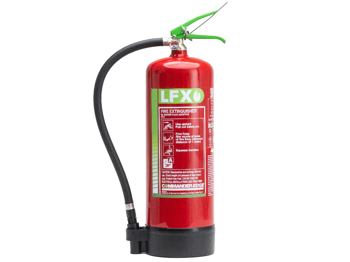 Image of the CommanderEDGE 6ltr LFX Lithium-Ion Battery Fire Extinguisher piece