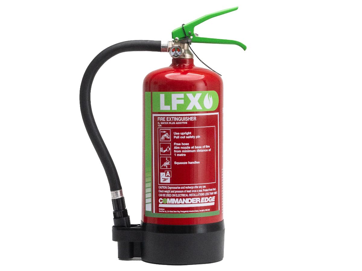 Image of the CommanderEDGE 3ltr LFX Lithium-Ion Battery Fire Extinguisher piece