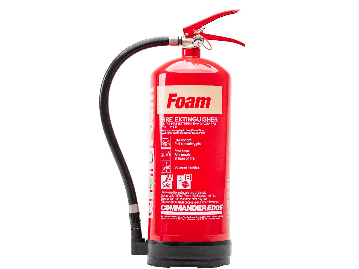 Image of the CommanderEDGE 6ltr enviroFoam Fluorine-Free Foam Fire Extinguisher piece