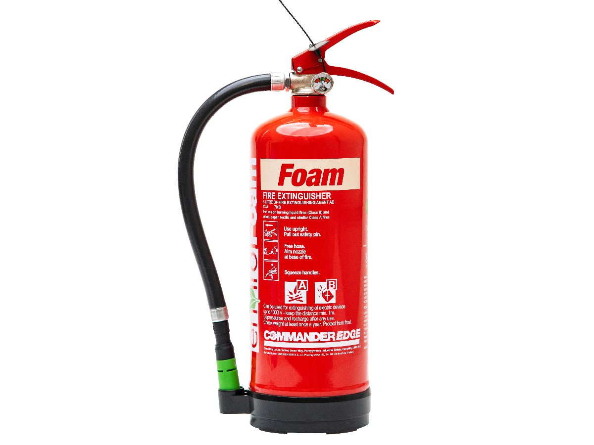 Image of the CommanderEDGE 3ltr enviroFoam Fluorine-Free Foam Fire Extinguisher piece