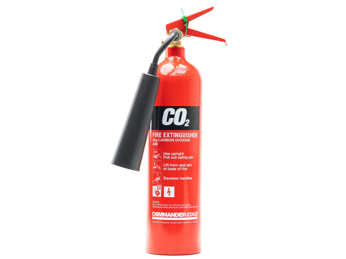 Image of the CommanderEDGE 2kg CO2 Aluminium Fire Extinguisher piece