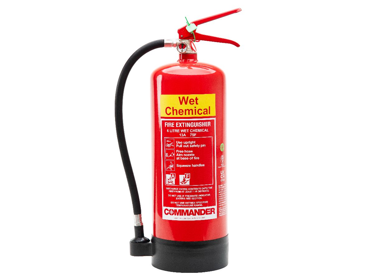 Image of the Commander 6ltr Wet Chemical fire extinguisher piece