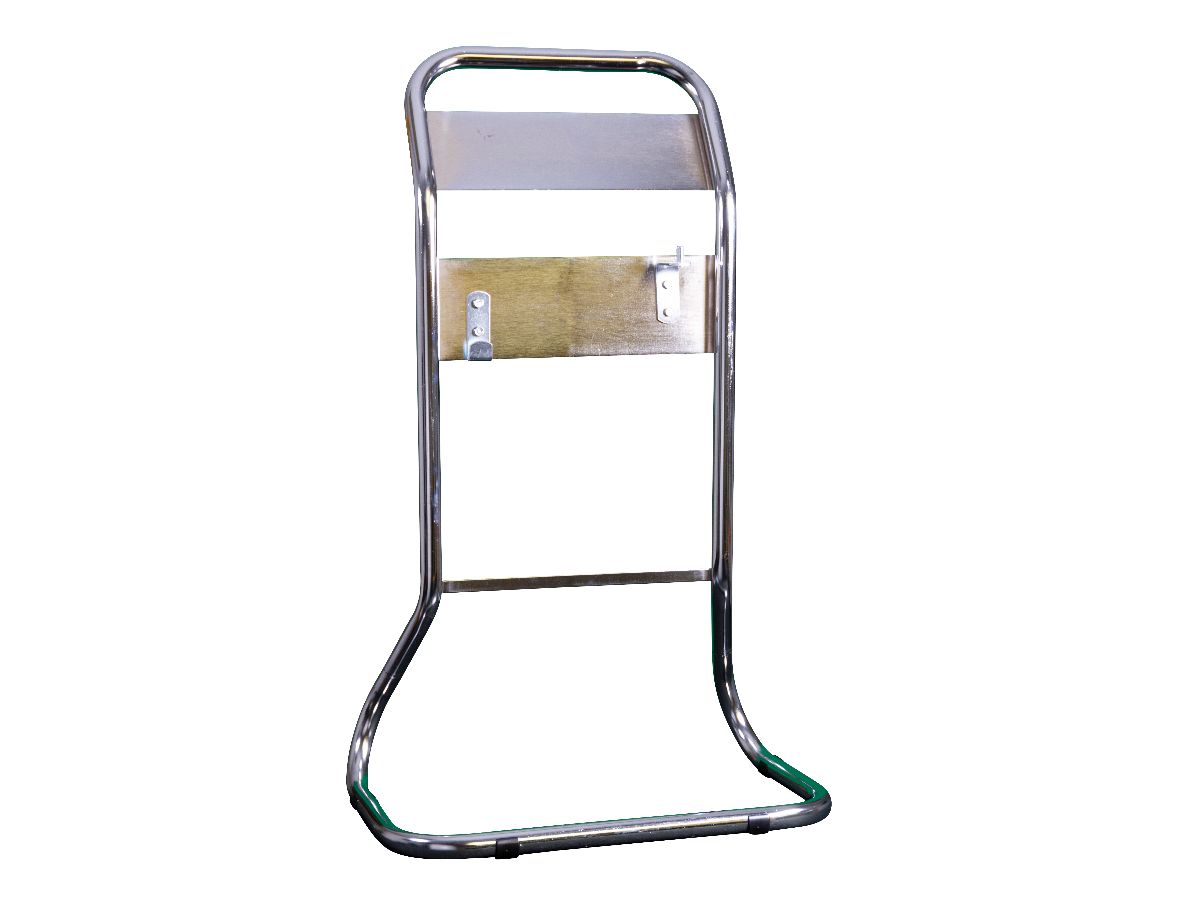 Image of the Double Tubular Chrome Fire Extinguisher Stand piece