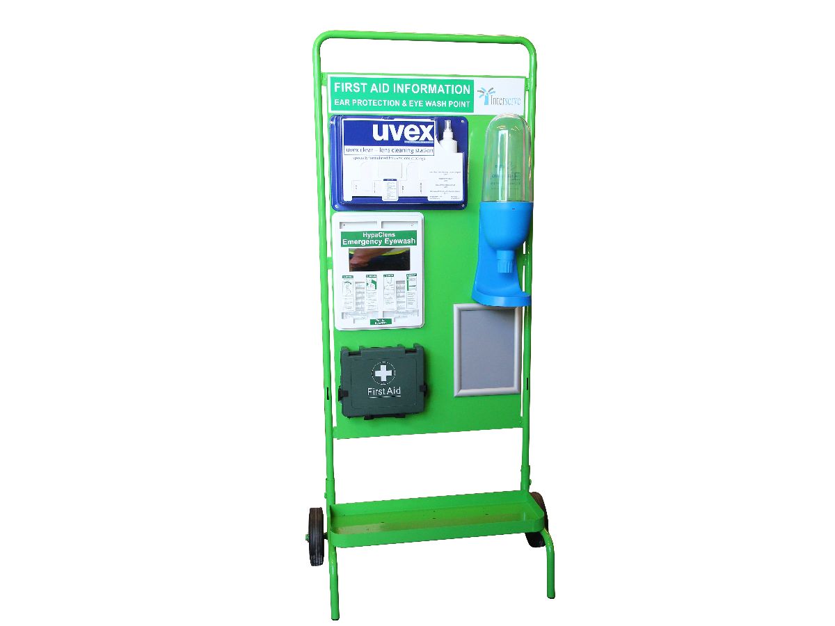 Image of the Fire Point Stand Green – Wheeled piece