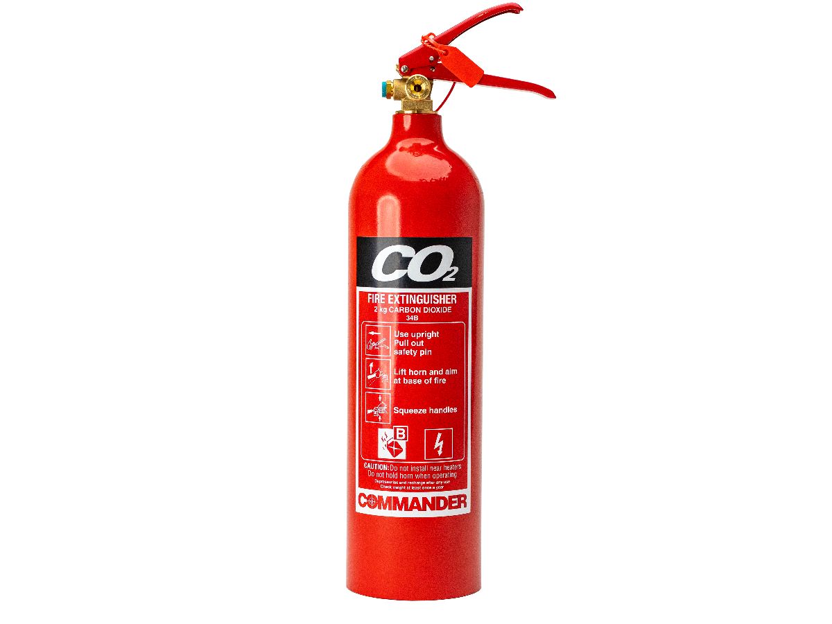 Image of the Commander Renovate 2kg CO2 Squat Fire Extinguisher piece