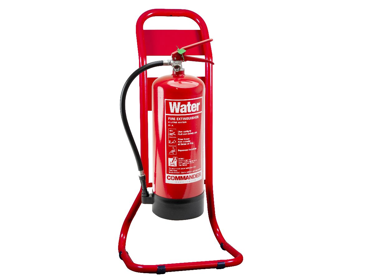 Image of the Single Tubular Extinguisher Stand Red piece