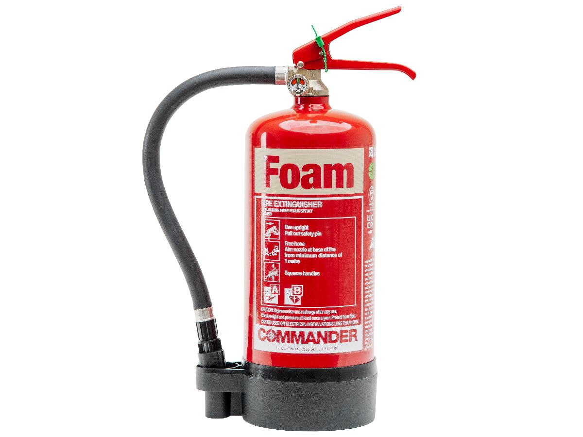 Image of the Commander 3ltr Flourine-Free Foam fire extinguisher piece