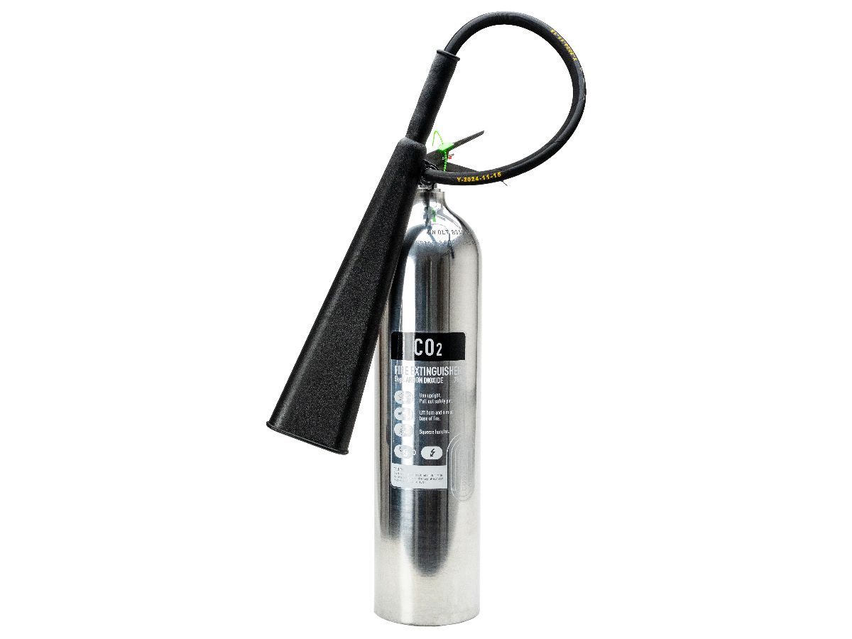 Image of the Contempo 5kg CO2 Stainless Steel Fire Extinguisher piece