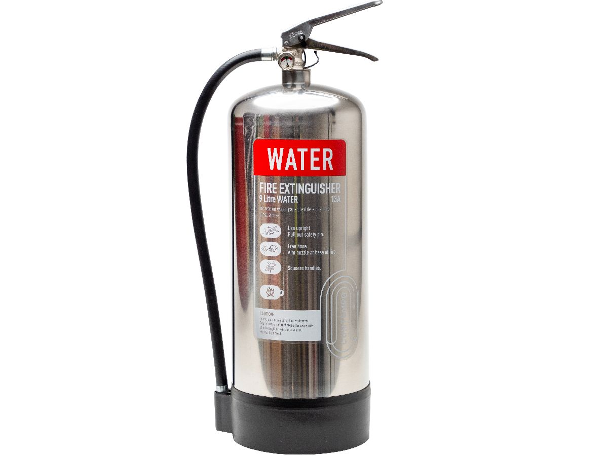 Image of the Contempo 9ltr Water Stainless Steel Fire Extinguisher piece
