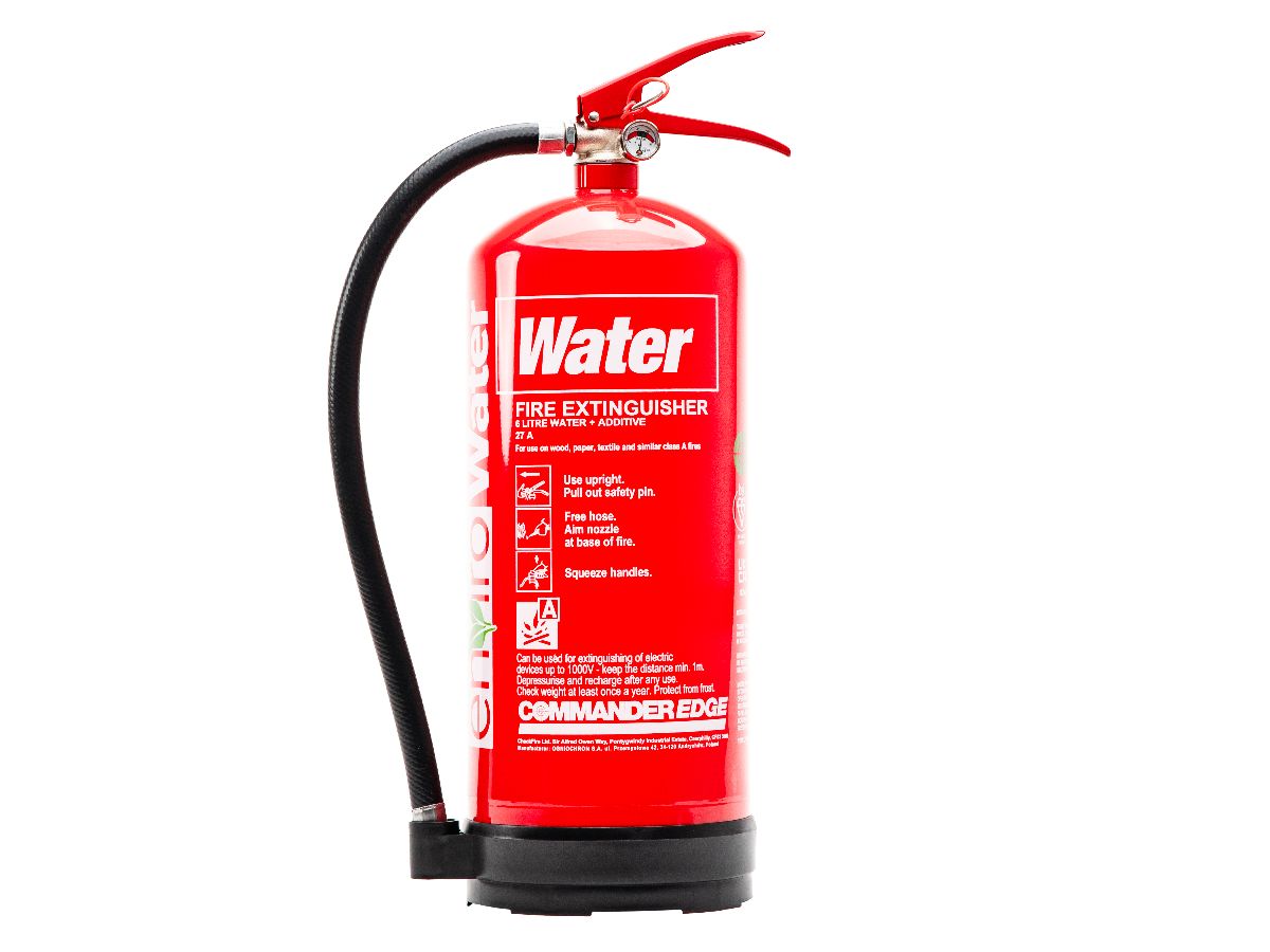 Image of the CommanderEDGE 6ltr Water Fire Extinguisher piece