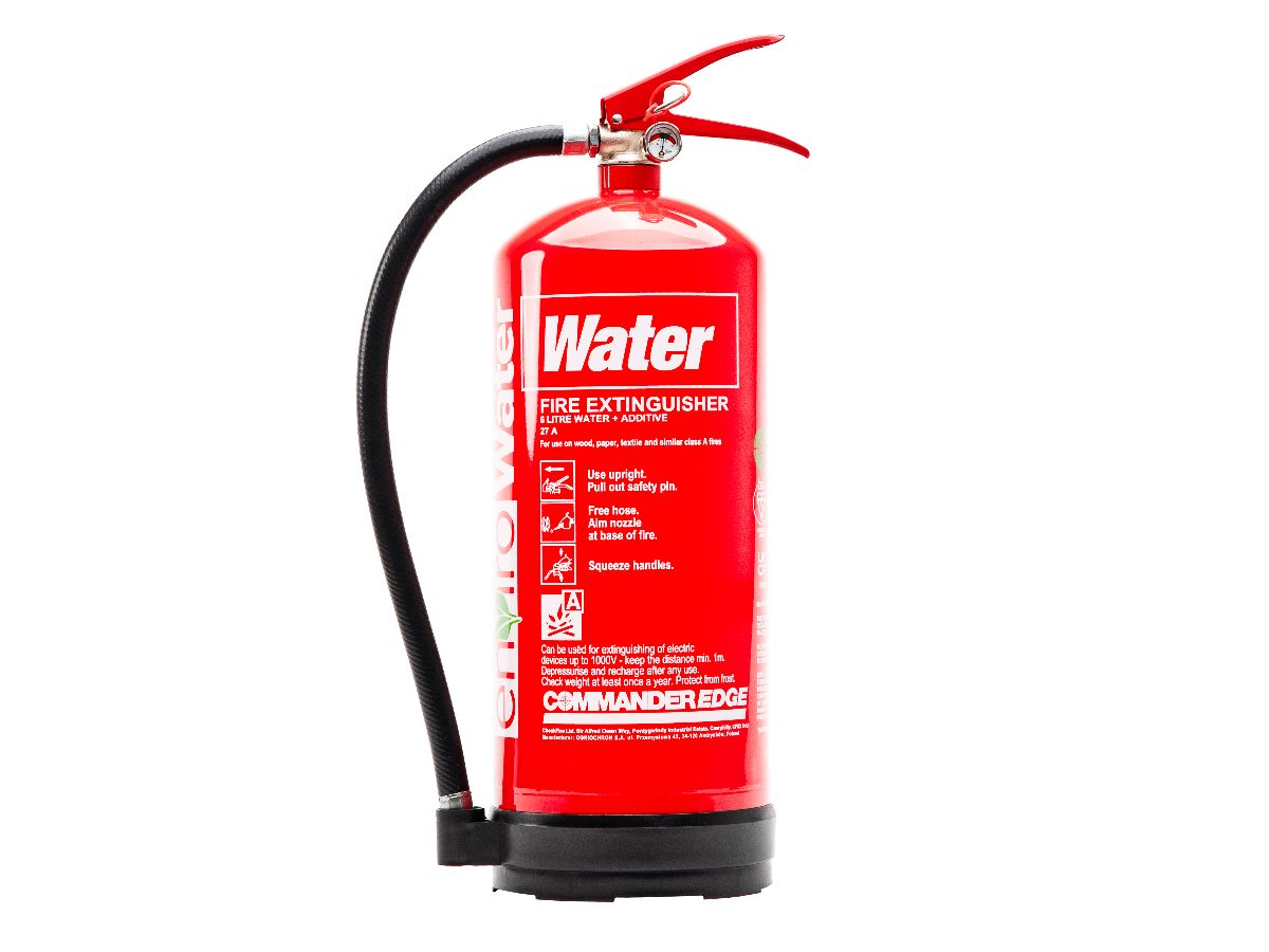 Image of the CommanderEDGE 6ltr enviroWaterFluorine Free Water Extinguisher piece