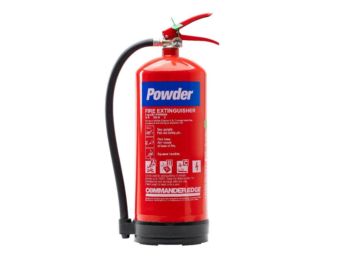 Image of the CommanderEDGE 1kg ABC Dry Powder Fire Extinguisher piece